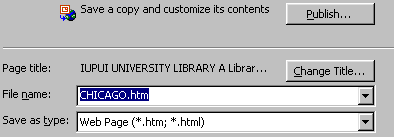 Save As Dialog Box for Web pages